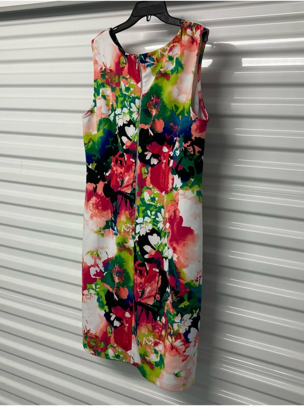 Worthington Floral Sleeveless Shift Dress in Pink, Green, Blue, White - Picture 6 of 7